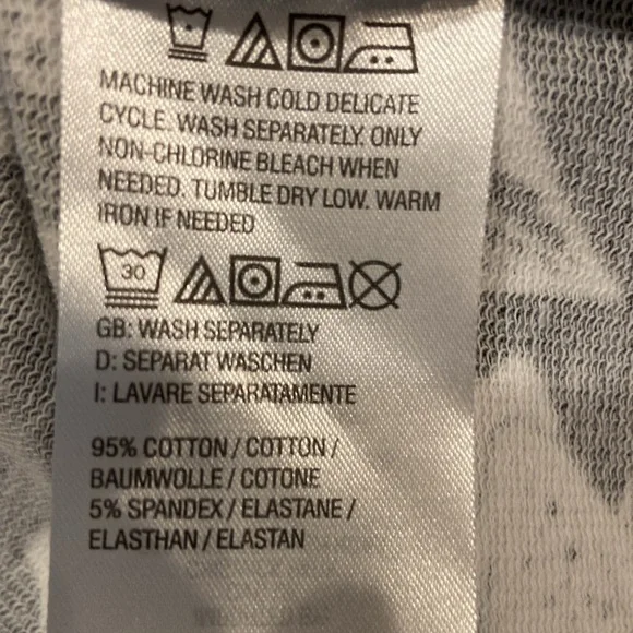 Denim & Co. French Terry Sleeveless Cover Up Dress Black Tropical M - Picture 6 of 11